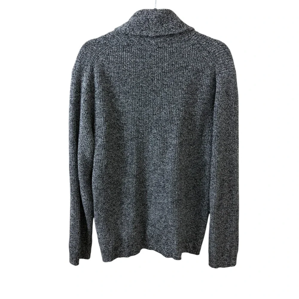 J.Crew Merino Wool Blend Cardigan Mens Medium Marled Gray Button Sweater